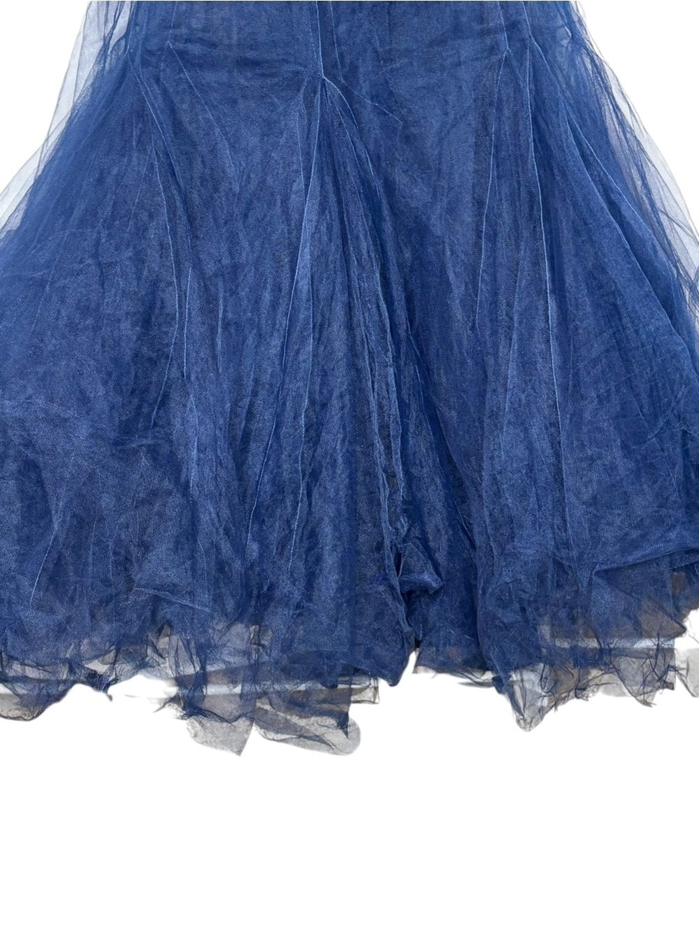 Hutch Blue Tulle Toni Barre Tiered Maxi Gown | 12 - Picture 6 of 10